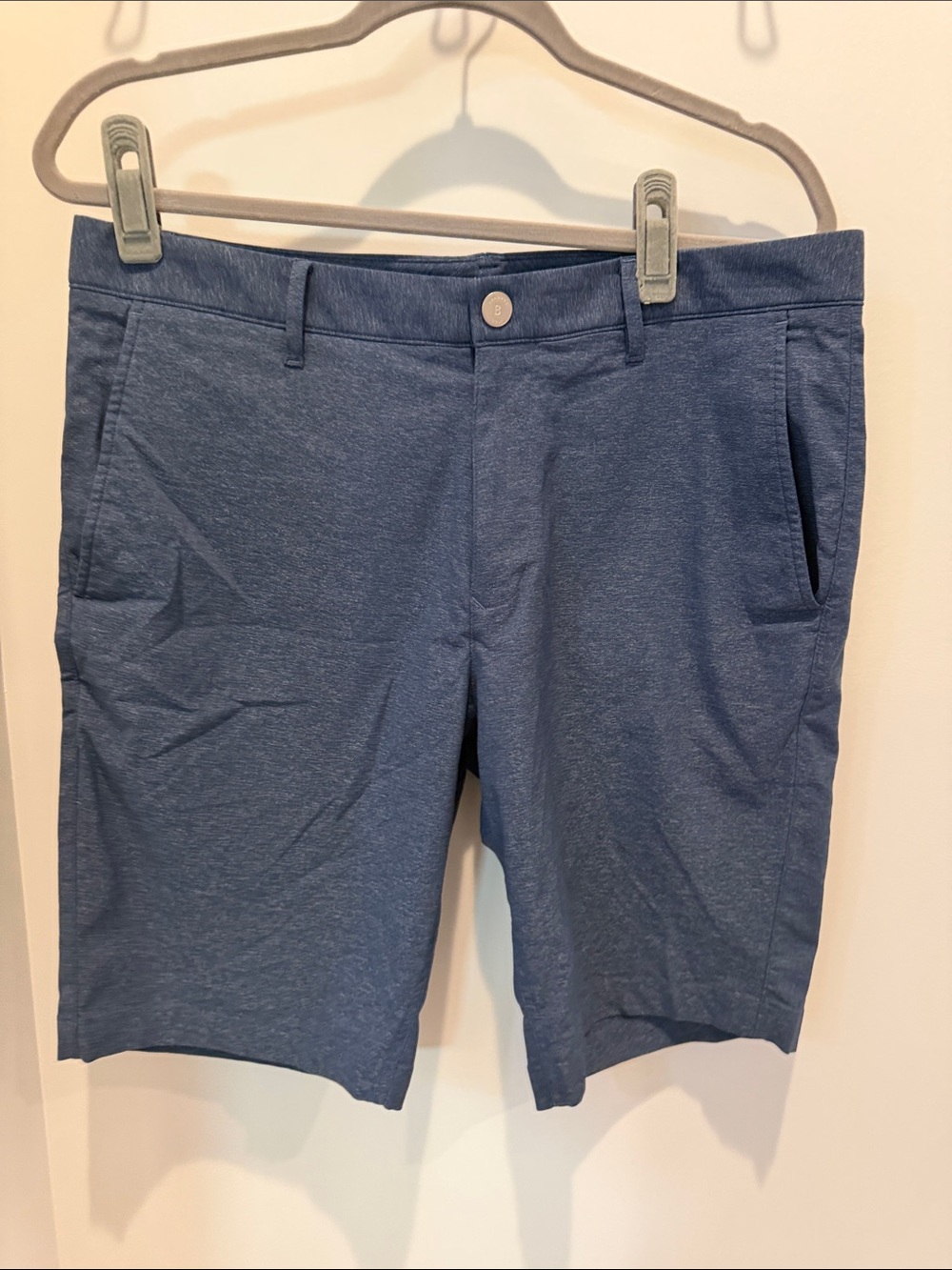 Bonobos Slate Blue Flat-Front Performance Shorts